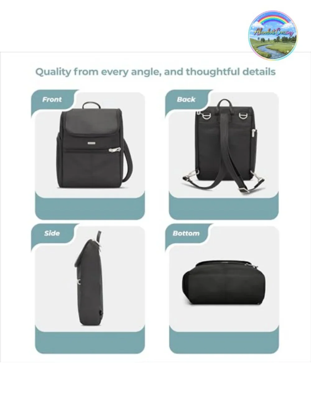 Anti-Theft Convertible Backpack Travel Security RFID Blocking